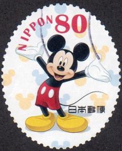 Japan 3412i - Used - 80y Mickey Mouse (2012) (cv $1.15)