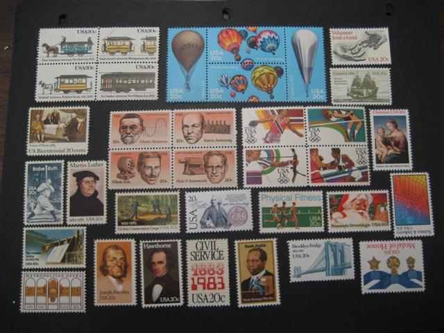 1983 US MNH Commemorative Year Set Scott 2031-65