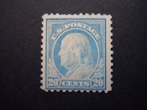 1917 #515 20c Franklin Perf 11 MH OG F/VF CV $40 Includes New Mount