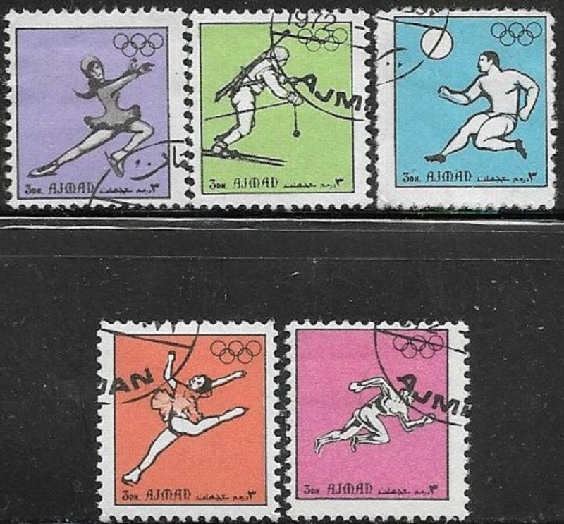 Ajman 1972 OlympicsMI# 2498-2502 /CTO