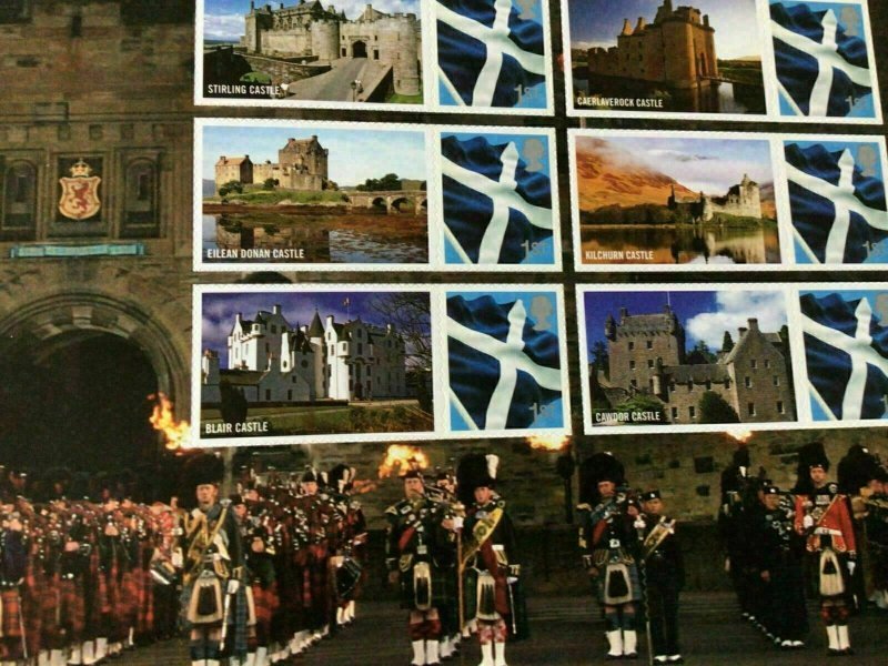 Castles of Scotland  mint never hinged Smilers Stamp Sheet 55676 