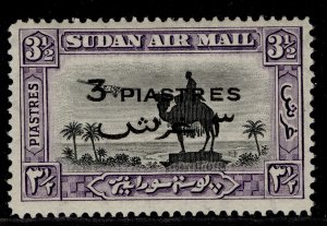 SUDAN GVI SG75, 3p on 3½p black & violet, NH MINT. Cat £55.