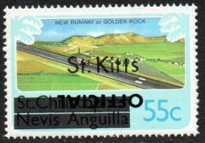 St. Kitts Sc #O7 MNH with inverted overprint