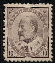 CANADA 1903 Sc 93 Mint MLH VF  10c King Edward, CV $450