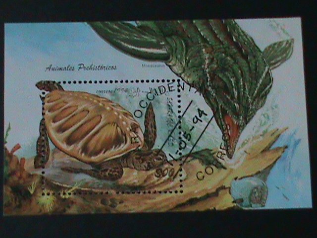 SHARJAH-1969- SEA TURTLES- CTO-S/S FANCY CANCEL VF WE SHIP TO WORLDWIDE