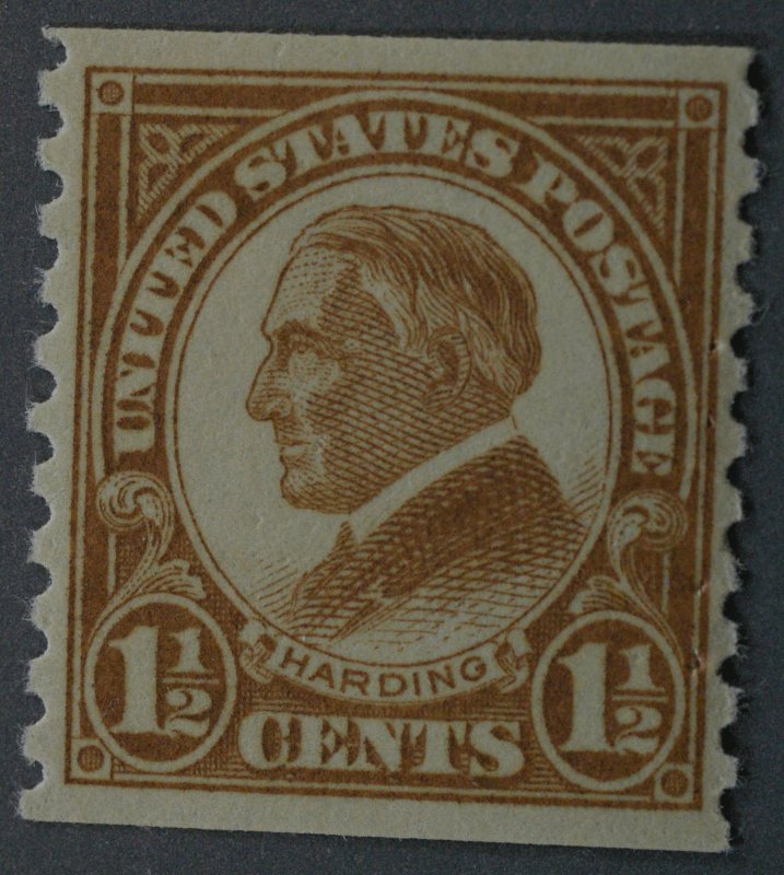 United States #598 1 1/2 Cent Harding Coil OG