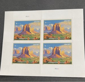 US Monument Valley plate blk of 4 # 5667 mint