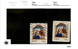 Ireland, Postage Stamp, #1585 (2 Ea) Used, 2004 Christmas (AB)