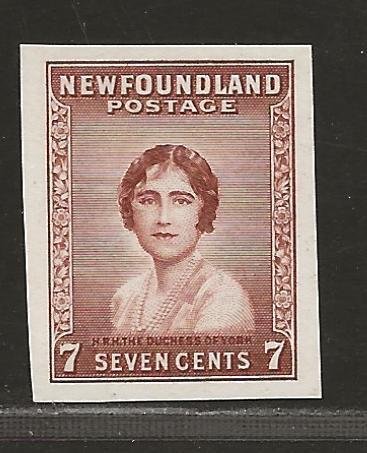 NEWFOUNDLAND  SC# 208a   IMPERF SINGLE  VF/MNG