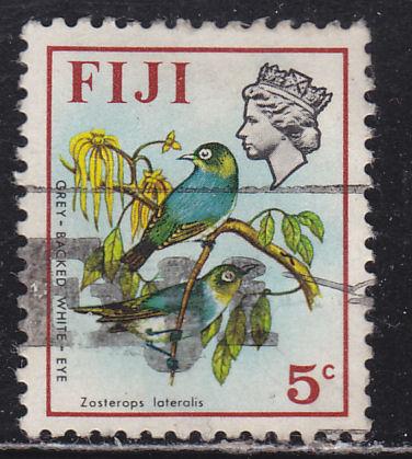 Fiji 309 Gray-Backed White Eyes 1971