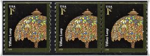 SC#3758A 1¢ Tiffany Lamp Single & Coil Pair (2008) MNH