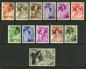 BELGIUM B281-292  MH  BIN $3.50