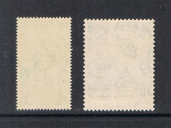 Cayman Islands 1948 SG 129-130 Silver Weeding set of 2 MNH