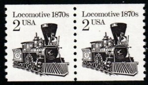 SC# 2226 - (2c) - Locomotive, MNH coil pair perf 10 V