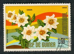 Equatorial Guinea European Flower used CTO single