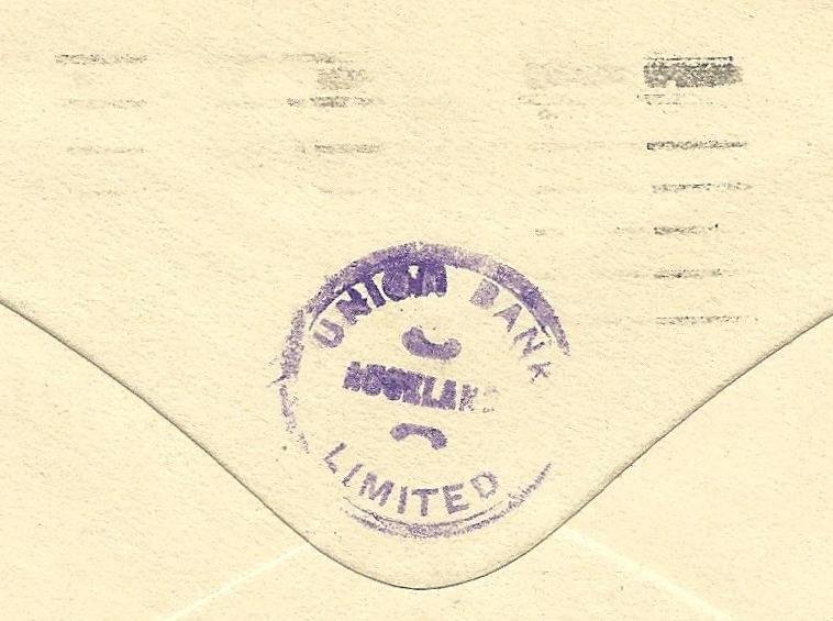 8/25/1928 Cover NZ Auckland Telephone cancel to American Exchange Trust NY