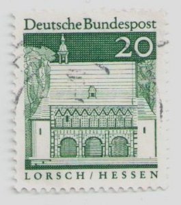 1967 Germany #939 stamp Gatehouse of Lorsch Hessen Monasteries and Convents USED