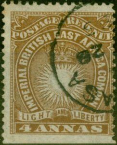 B.E.A KUT 1890 4a Yellow-Brown SG9 Fine Used