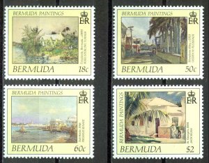 Bermuda Sc# 590-593 MNH 1990 Paintings