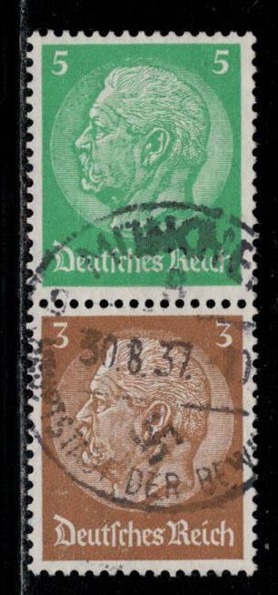Germany Scott # 418, 416, used, se-tenant, Mi# S129