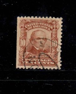 #307 10 CENT WEBSTER FANCY CANCEL F-VF USED b