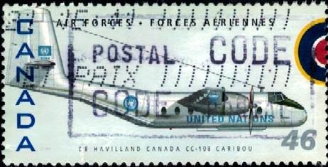 Royal Canadian Air Force, 75th Anniversary, Canada stamp SC#1808d used