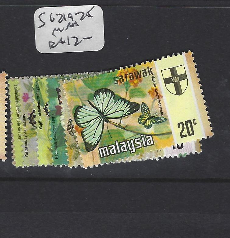 SARAWAK  (P2607B)    BUTTERFLY SG 219-225     MNH