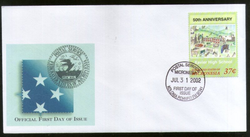 Micronesia 2002 Xavier High School Education Sc 504 FDC # 16583