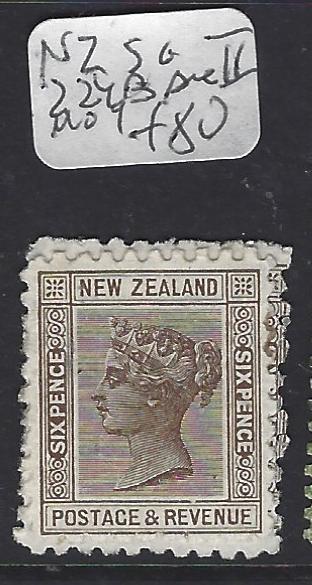 NEW ZEALAND  (P0601B)  QV  6D  SG 224B   DIE II  MOG