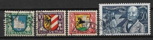 1930 Switzerland B53-6 complete Pro Jeventute set used