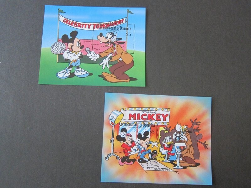 Dominica 1989 Sc 1216-1217 Disney set MNH