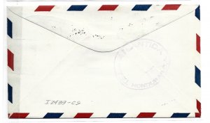 United States Scott C4, 649-650 on first flight cover Miami to Honduras 1929