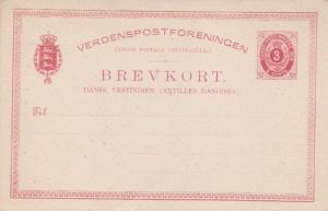 Danish West Indies Scott UX3 Unused.