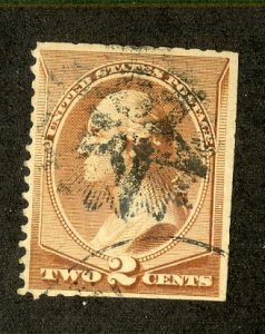 U.S. 210 USED FANCY CANCEL BIN $3.00