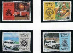 Norfolk Is 534-37 MNH 1993 Emergency Services (ak3403a)