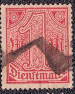 Germany O10 1920 Used