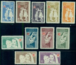 TURKEY #RA170-80 COMPLETE SET OF 11, OG, NH, VF, SCOTT $1,257.00