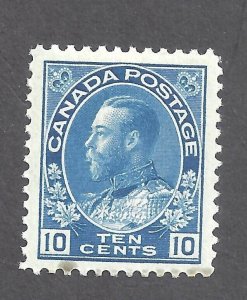 Canada # 117a MINT NH 10c BLUE ADMIRAL DRY PRINTING BS26964