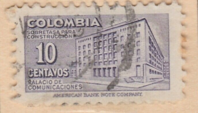 Colombia Postal Tax 1948 10c Fine Used A8P55F95