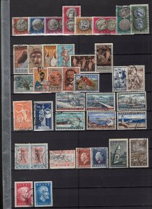 Greece 1950-1959 Collection 144 Stamps Used-Mint Many Better CV$230 See Scans