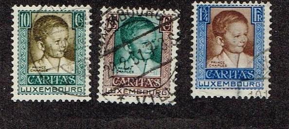 Luxembourg  1930  B40-41, B44  Used