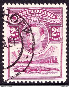 BASUTOLAND 1938 KGVI 2d Bright Purple SG21 FU