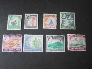 Rhodesia 1959 Sc 158-60,164-7 MH