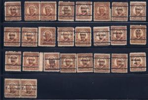 US Precancels #684 24 Different