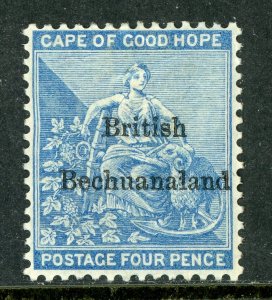 Bechuanaland  1885 British Colony QV 4p Blue SG #3 Mint A827