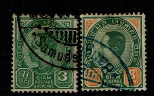 Thailand SC# 79 and 83, Used, Hinge Remnants - S3674