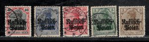 POLAND SC# N1-5 FVF/U