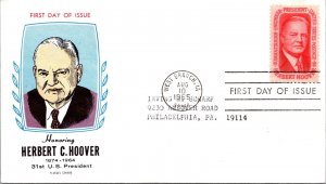 FDC 1965 SC #1269 Fluegel Cachet - West Branch, IA - Single - J396