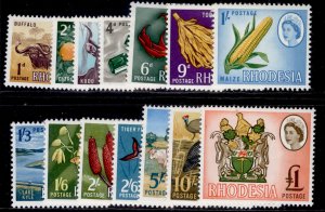 RHODESIA QEII SG374-387,  1966 complete set, NH MINT. Cat £16.