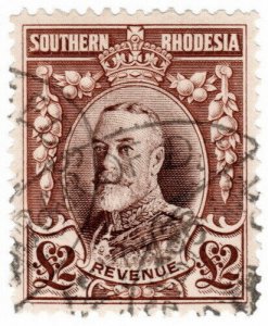 (I.B) Southern Rhodesia Revenue : Duty Stamp £2